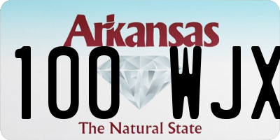 AR license plate 100WJX