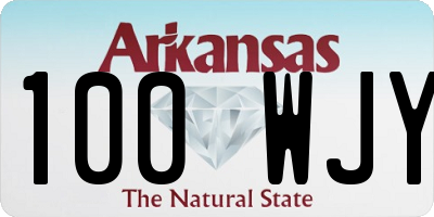 AR license plate 100WJY