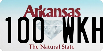 AR license plate 100WKH
