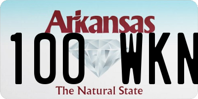 AR license plate 100WKN