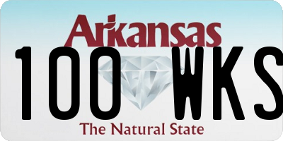 AR license plate 100WKS