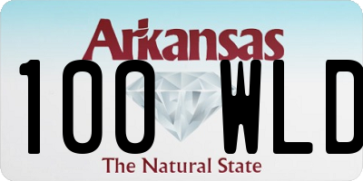 AR license plate 100WLD