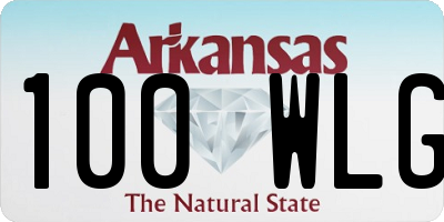 AR license plate 100WLG