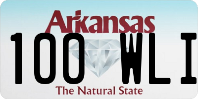 AR license plate 100WLI