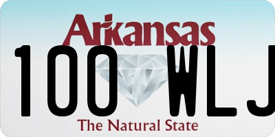 AR license plate 100WLJ