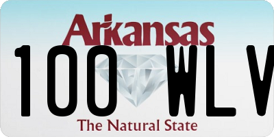 AR license plate 100WLV