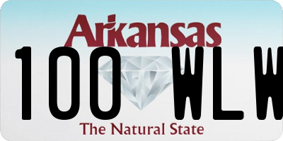 AR license plate 100WLW