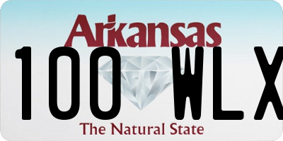 AR license plate 100WLX