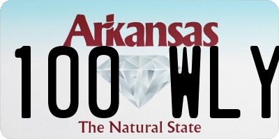 AR license plate 100WLY