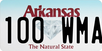 AR license plate 100WMA