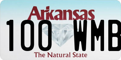 AR license plate 100WMB