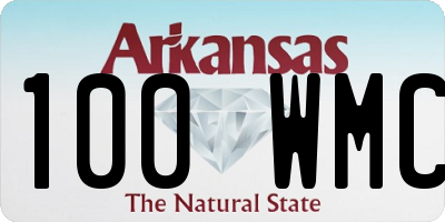 AR license plate 100WMC