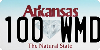 AR license plate 100WMD