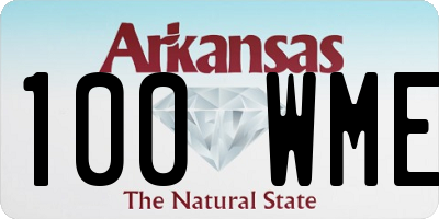 AR license plate 100WME