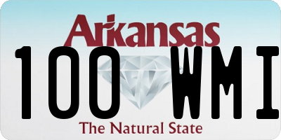 AR license plate 100WMI