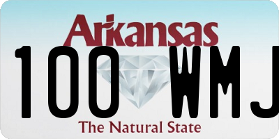 AR license plate 100WMJ