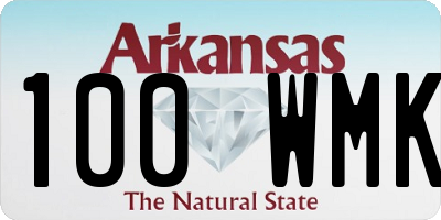 AR license plate 100WMK