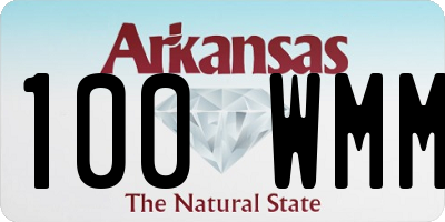 AR license plate 100WMM