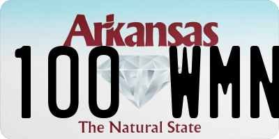 AR license plate 100WMN