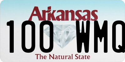 AR license plate 100WMQ