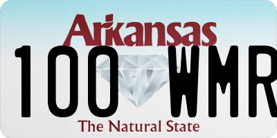 AR license plate 100WMR