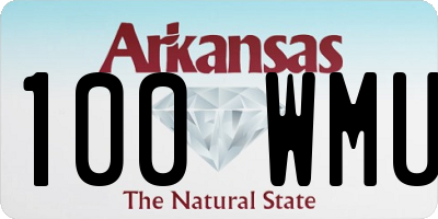 AR license plate 100WMU