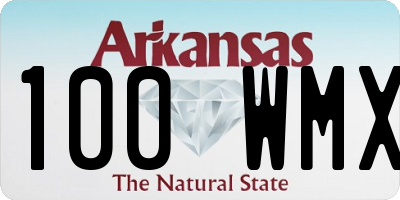 AR license plate 100WMX