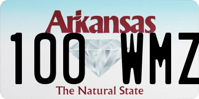 AR license plate 100WMZ