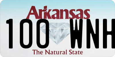 AR license plate 100WNH