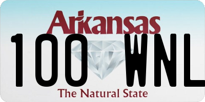AR license plate 100WNL