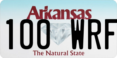 AR license plate 100WRF