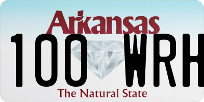 AR license plate 100WRH