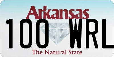 AR license plate 100WRL
