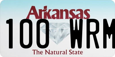 AR license plate 100WRM