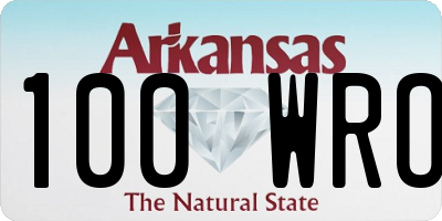 AR license plate 100WRO