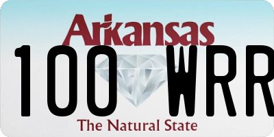 AR license plate 100WRR