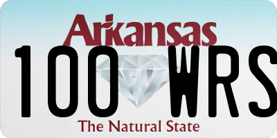AR license plate 100WRS