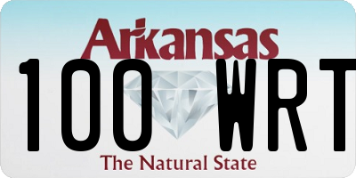 AR license plate 100WRT