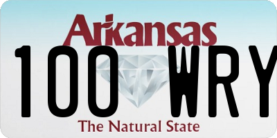 AR license plate 100WRY