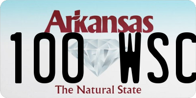 AR license plate 100WSC