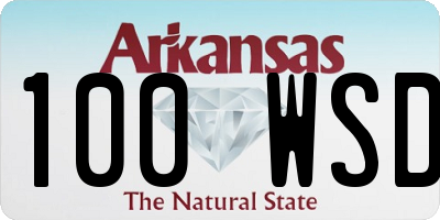 AR license plate 100WSD