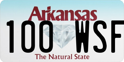 AR license plate 100WSF