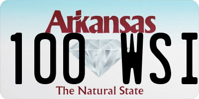 AR license plate 100WSI