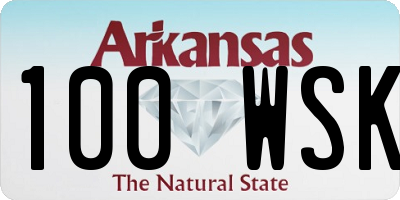 AR license plate 100WSK