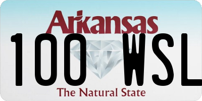 AR license plate 100WSL