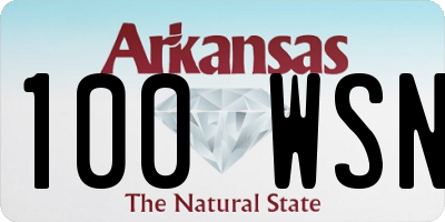 AR license plate 100WSN