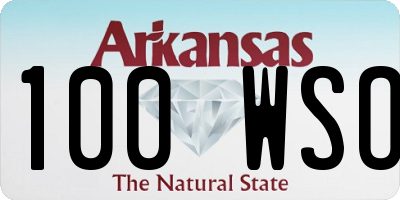 AR license plate 100WSO
