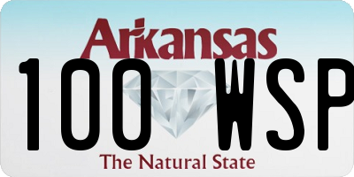 AR license plate 100WSP