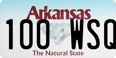 AR license plate 100WSQ