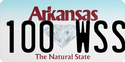AR license plate 100WSS